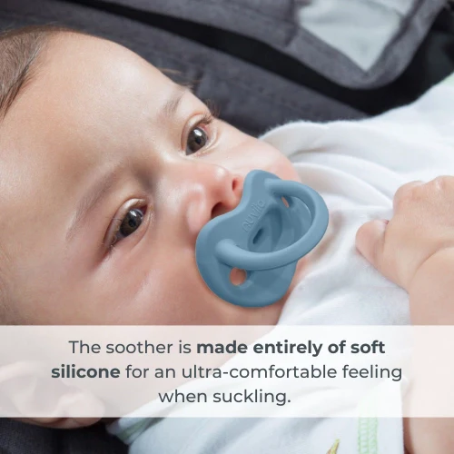 Nuvita Silicone soothers with orthodontic teat-Orthosoft Light