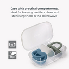 Nuvita Silicone soothers with orthodontic teat-Orthosoft Light