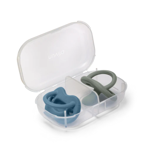 Nuvita Silicone soothers with orthodontic teat-Orthosoft Light - Blue-Green