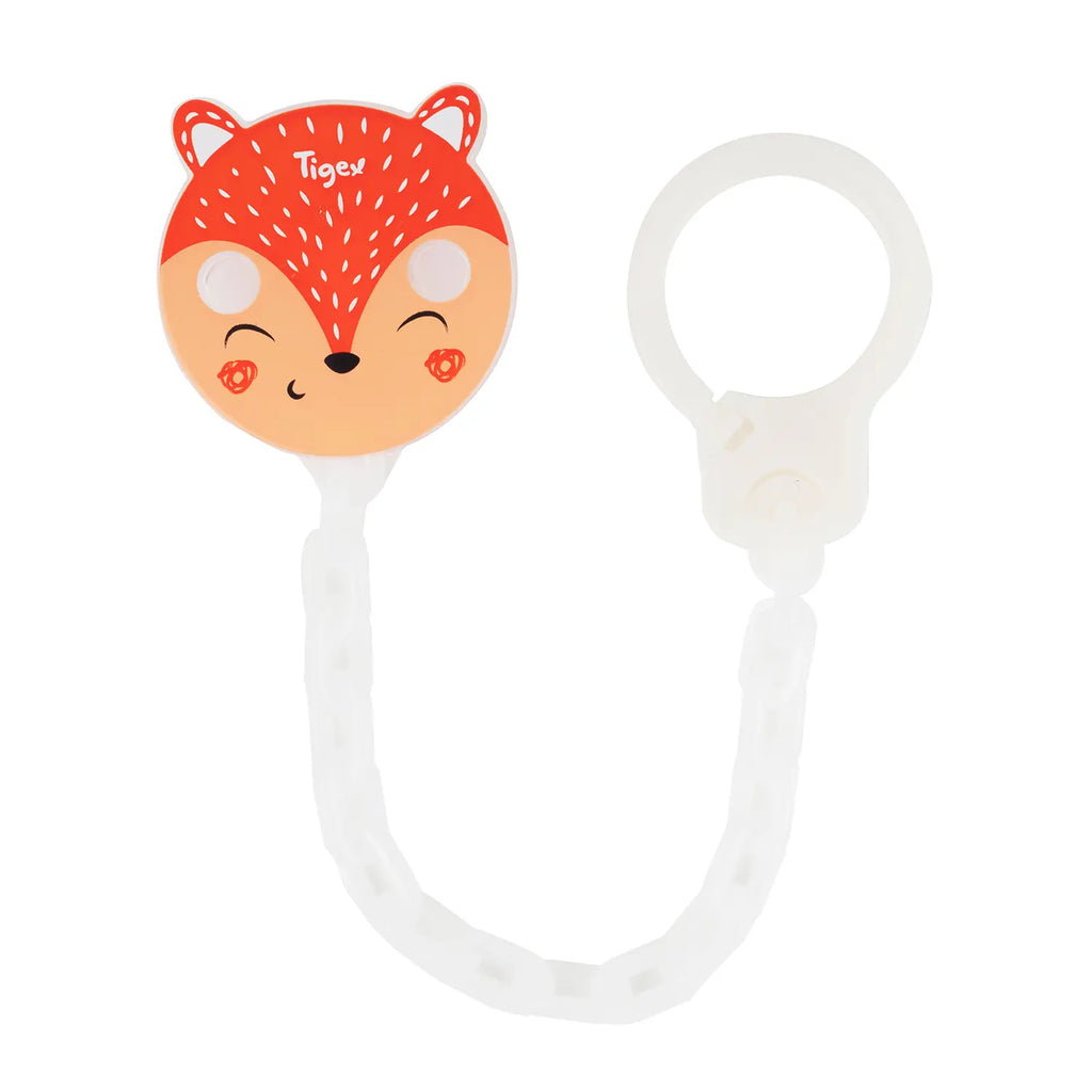 Tigex Soft Touch Friend Universal Pacifier Clip with Chain