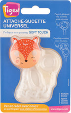 Tigex Soft Touch Friend Universal Pacifier Clip with Chain
