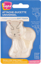 Tigex Soft Touch Friend Universal Pacifier Clip with Chain