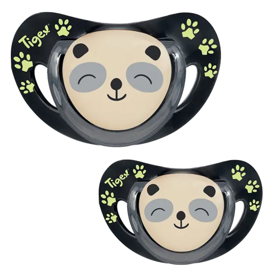 Tigex 2 smart night phosphorescent physiological pacifiers