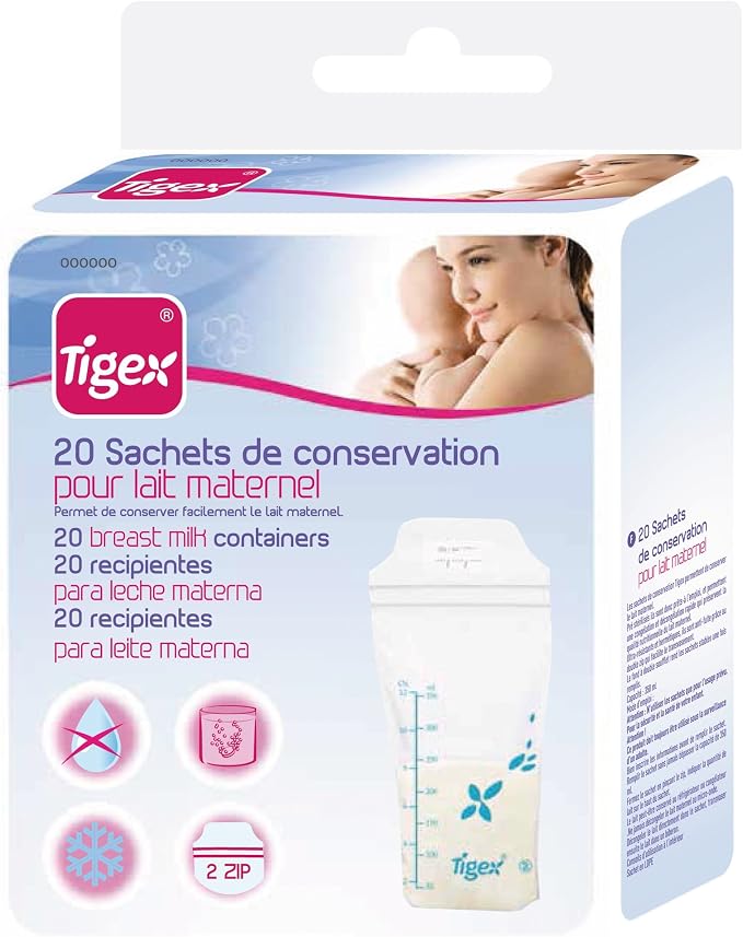 Tigex 20 Breast Milk Bags
