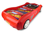 Ching Ching Sporty Car Bed With LED Lights (up to 100kgs)