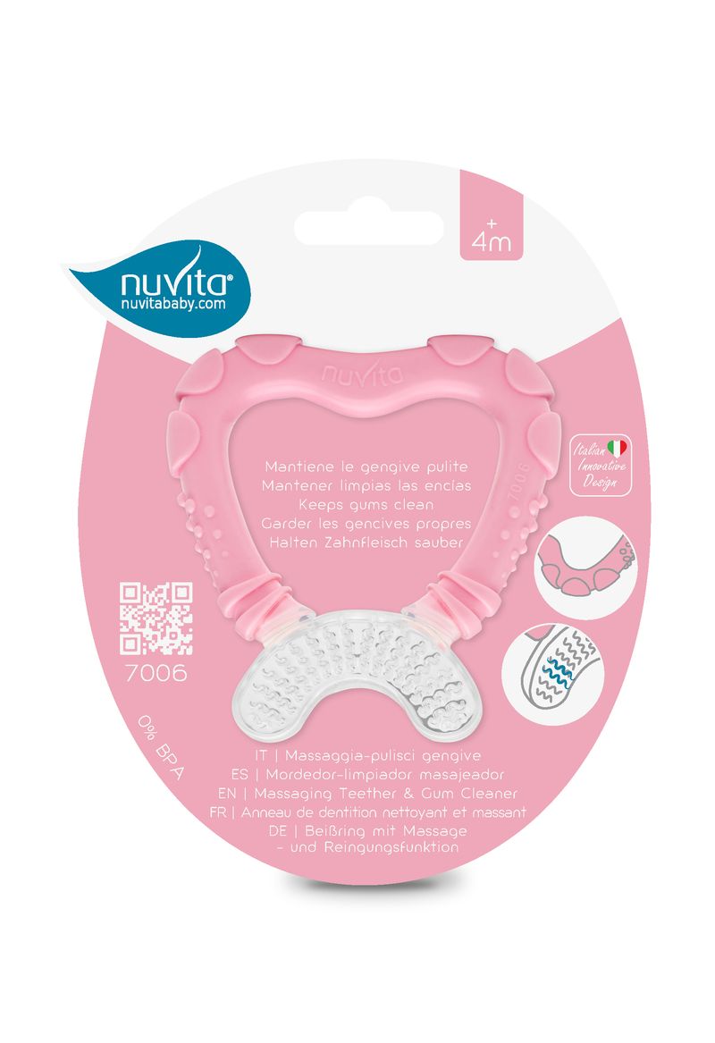 Nuvita Teether 6+ 7006 - Pink