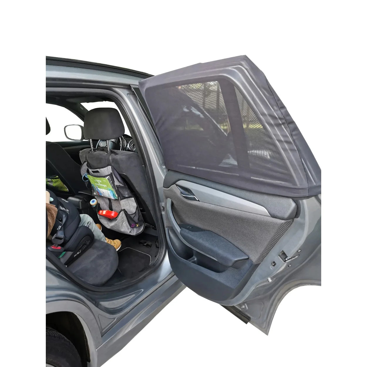 Back Seat Window Sunshade - Set of 2 "Sock" Cover Shades 405414