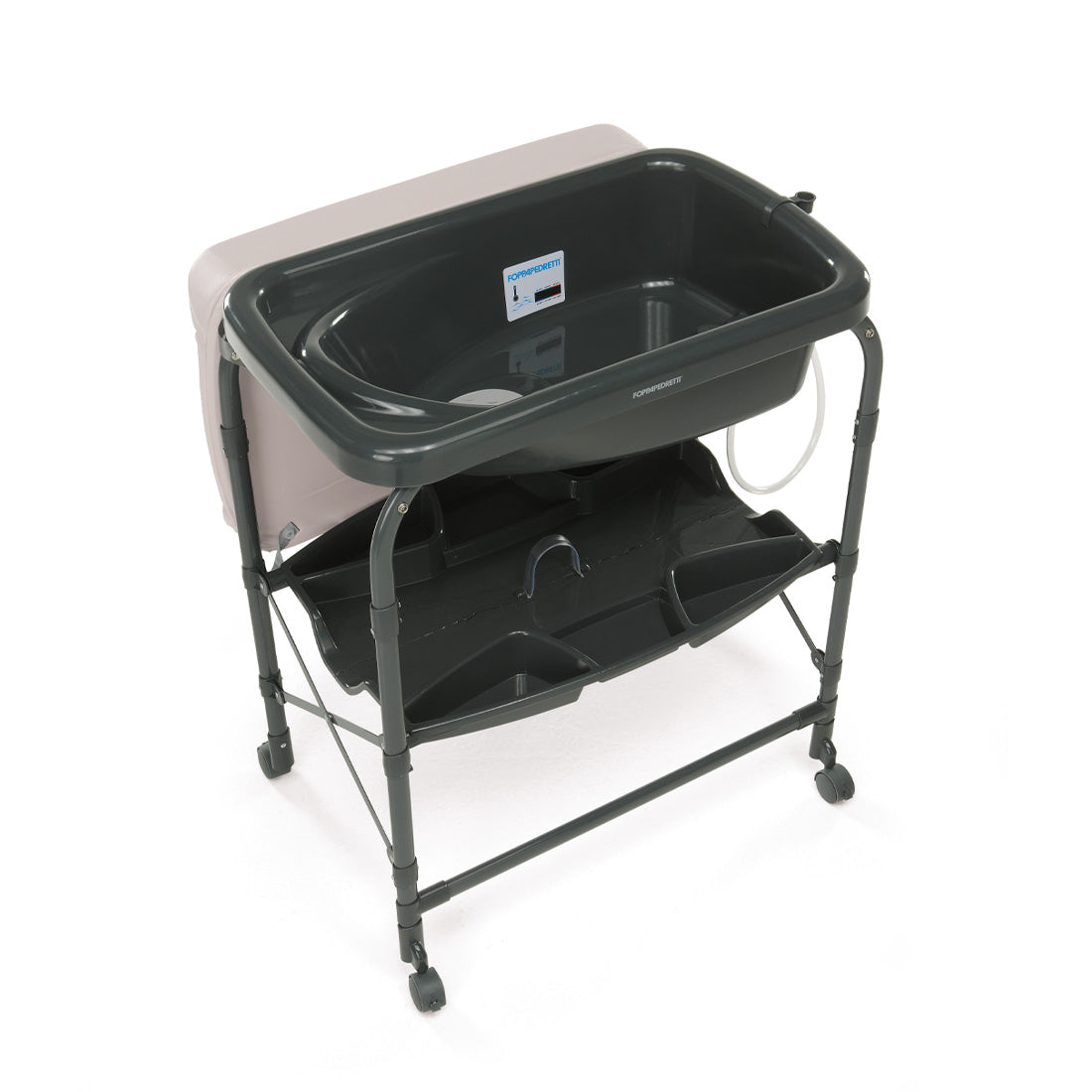 Splash – Bathtub with foldable Changing Table Col. Grey