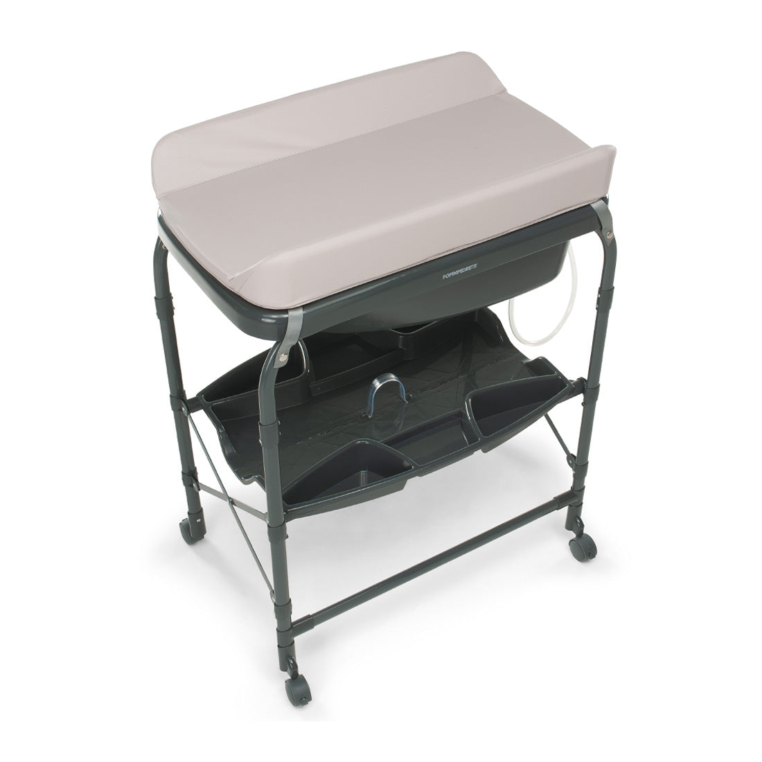 Splash – Bathtub with foldable Changing Table Col. Grey