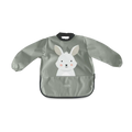 Nuvita Apron bib with sleeves for meals and activities 6m+ (grey)