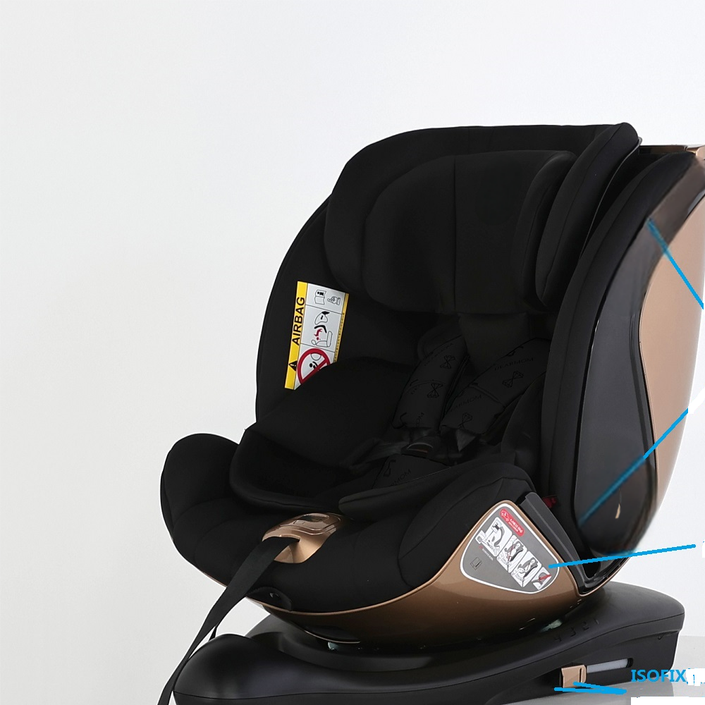 SA Baby Care Car Seat 0-12years/Baciuzzi-Color -ECE R129 - Black