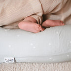 Tineo Breastfeeding and pregnancy pillow with stars (Green)