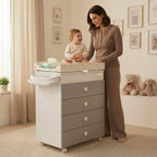 ASIA Baby Bath Dresser (Chest of Drawers) C918006 col.265 coniglio/grey
