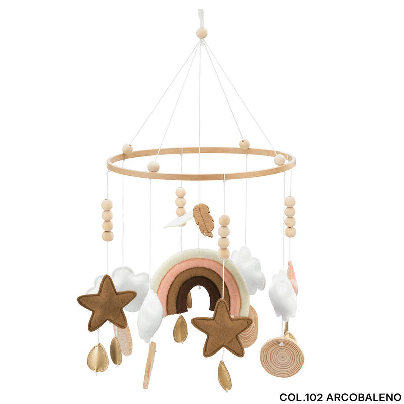 ART. 931-NUNU' CAROUSEL CRIB MOBILE ART. CULLAMI Col.102 - Bed Baby Toy