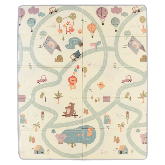Tineo 606160 Large reversible playmat with cars/savannah design