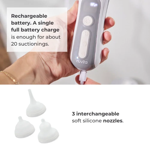 Nuvita Electric nasal aspirator with rechargeable battery - 2150