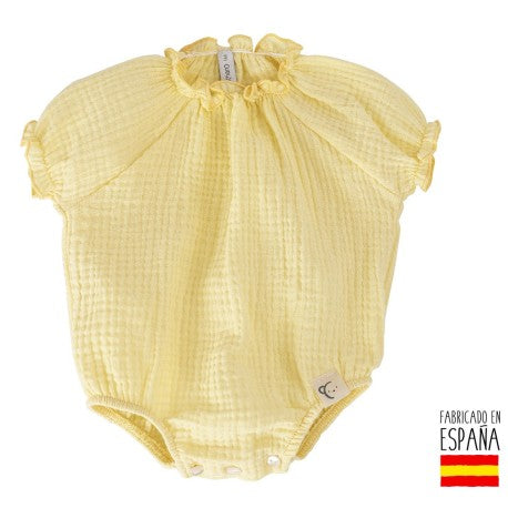 Calamaro Baby short romper (Yellow)