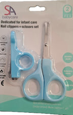 Scissor & Nail Clipper Set/2 Colors Blue & Pink