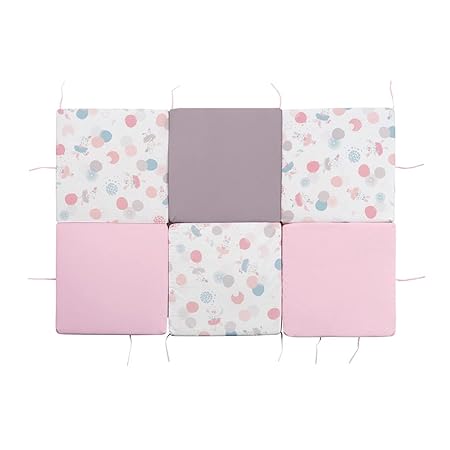 Tinéo - Maxi Crawling Blanket, Maxi Rug, Motor Skills, Multifunctional, 5-in-1, 120 x 180 cm (Ballerina)