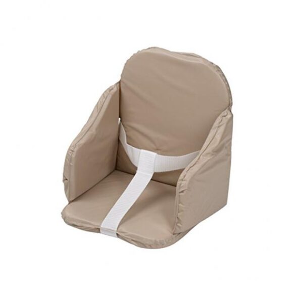 Tineo Durable PVC High Chair Cushion with Straps (beige)
